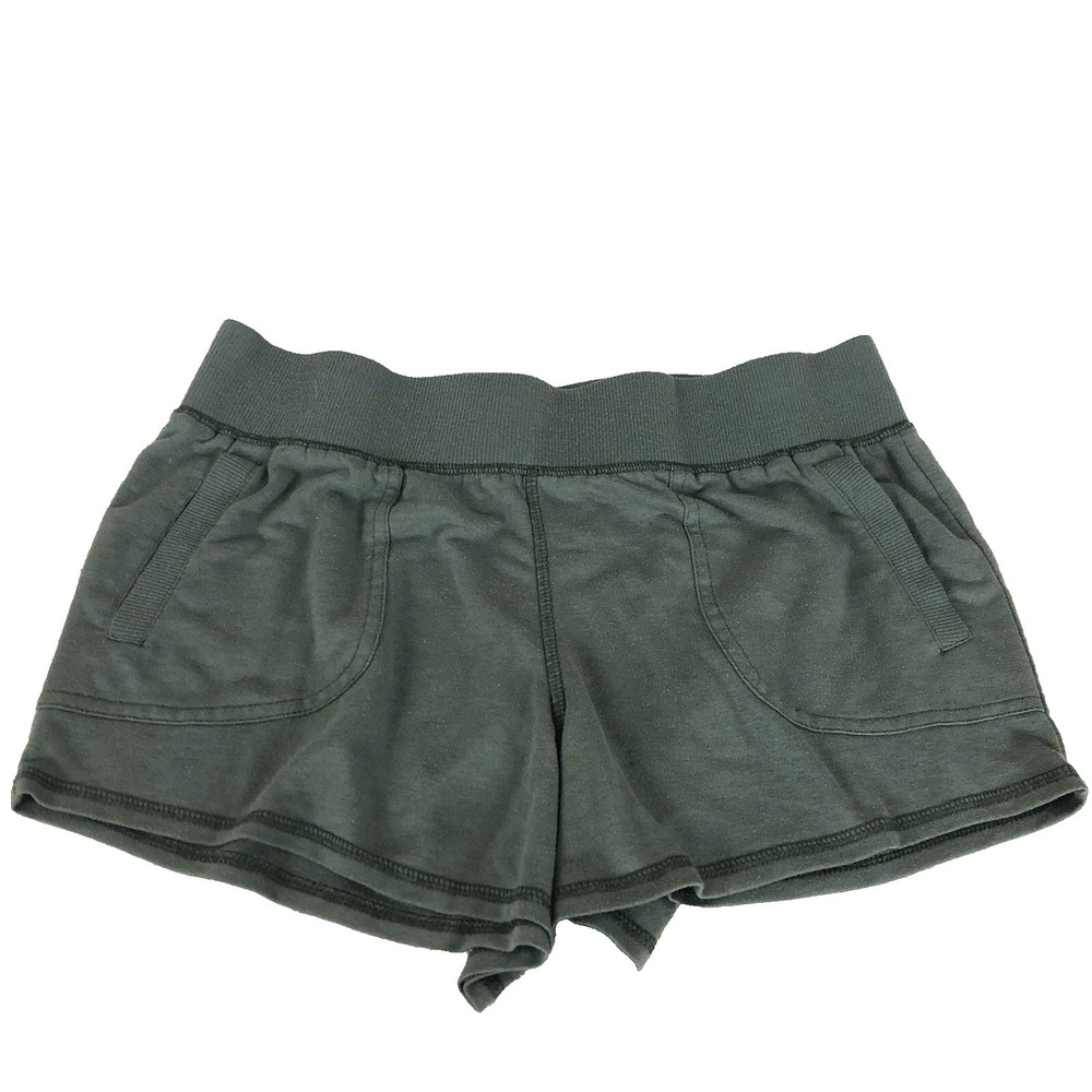 Athletic works shorts women's large army‎ green casual athletic wear yoga